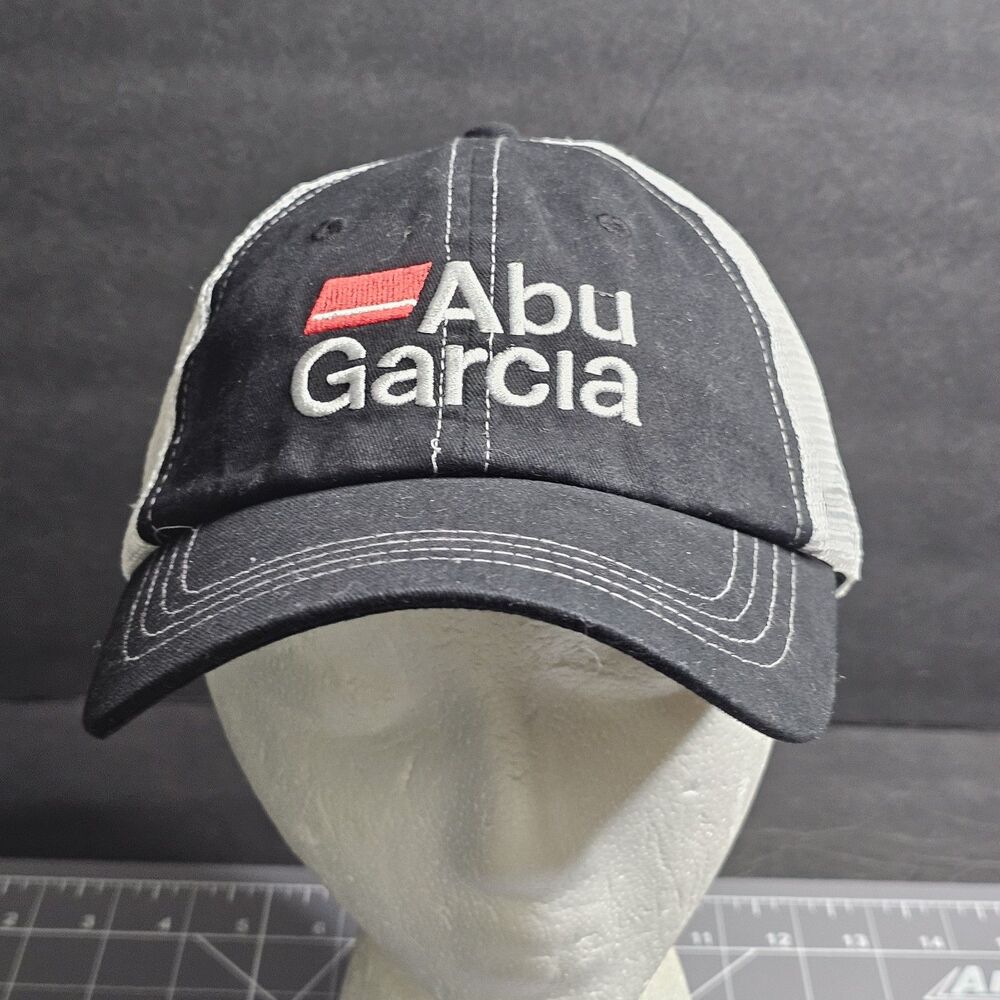 Abu Garcia Black and White Snapback Fishing Cap/Hat
